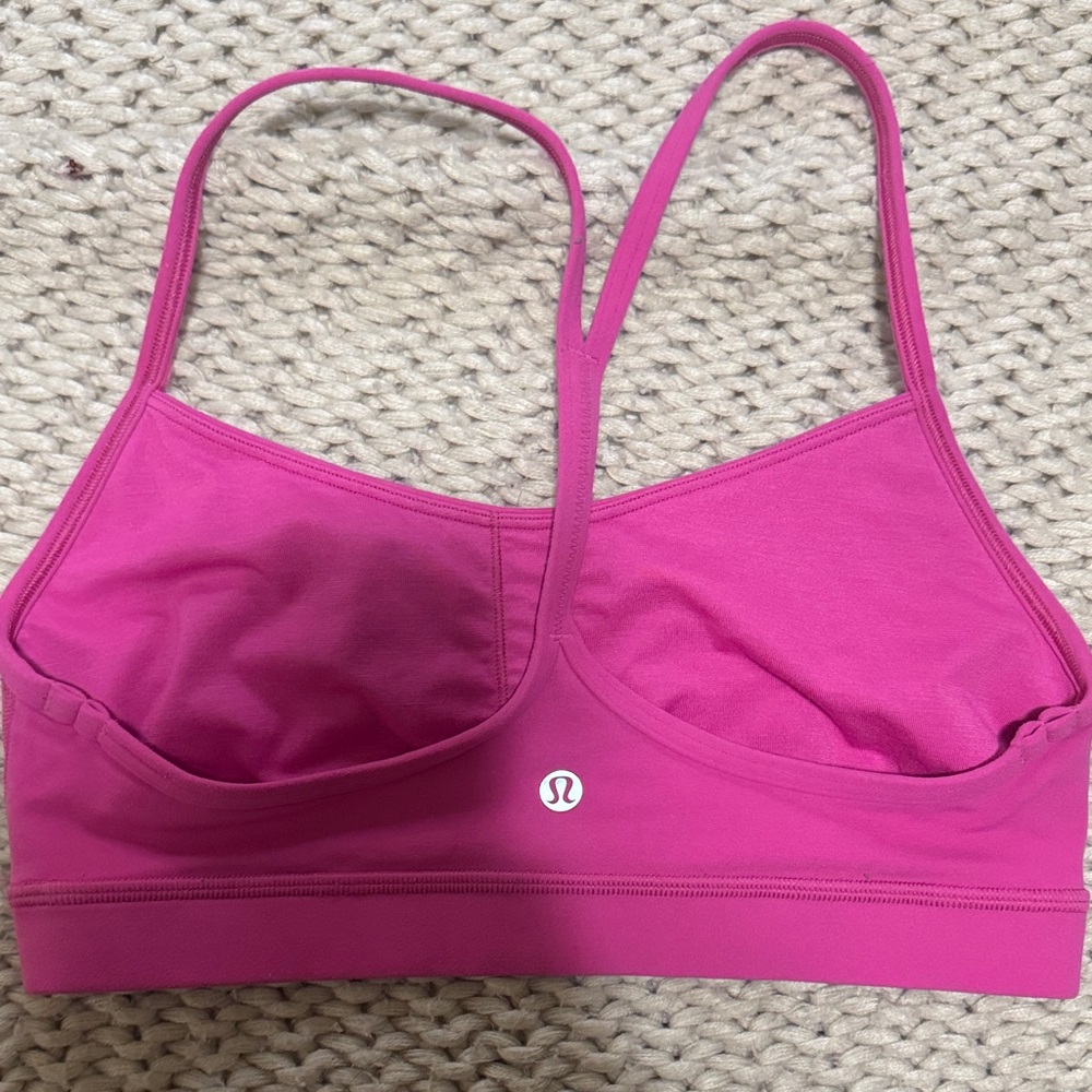 Lululemon Strappy Athletic Bra in Magenta